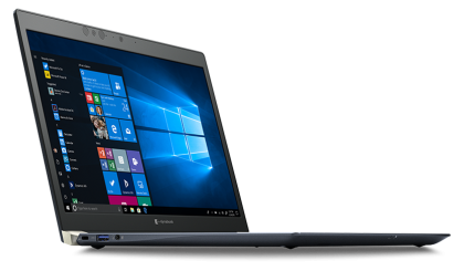 Laptop ultraportabil Toshiba Tecra X40-D-10G cu procesor Intel® Core™ i5-7200U pana la 3.10 GHz, Kaby Lake, 14", Full HD, Touch, 8GB, 256GB SSD, Intel® HD Graphics 620, Microsoft Windows 10 Pro, Onyx Blue 