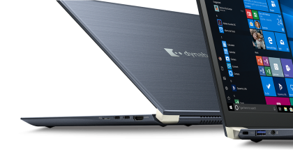 Laptop ultraportabil Toshiba Tecra X40-D-10G cu procesor Intel® Core™ i5-7200U pana la 3.10 GHz, Kaby Lake, 14", Full HD, Touch, 8GB, 256GB SSD, Intel® HD Graphics 620, Microsoft Windows 10 Pro, Onyx Blue 