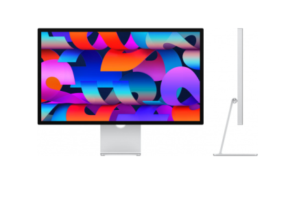 Monitor Apple Studio Display 27", 5K Retina, Thunderbolt, Nano-Texture Glass, cu inclinare reglabila, culoare argintiu 