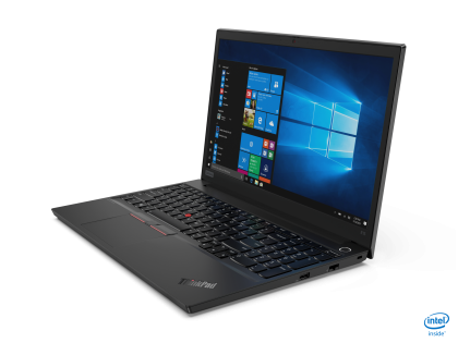 Laptop Lenovo ThinkPad E15 , Intel Core (10th Gen) i7-10510U, 15.6" FHD, 1x 16GB DIMM DDR4-2666, 512GB SSD, AMD Radeon RX 640 2GB GDDR5 - dedicata, Culoare: Black, Windows 10 Pro
