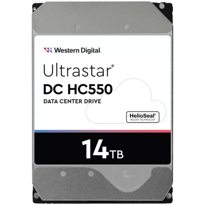 HDD Server WD Ultrastar DC HC550 14TB 512e SE, 3.5’’, 512MB, 7200 RPM, SATA, SKU: 0F38581