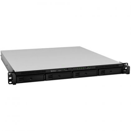 Network Attached Storage Synology 1U RackStation RS820+, Procesor Intel Atom C3538 Quad Core 2.1GHz, 2 GB DDR4, 4-Bay, 4 x Gigabit LAN, 2 x USB 3.0, 1 x eSATA, PCIe Expansion