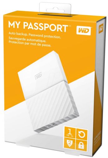 EHDD 1TB WD 2.5" MY PASSPORT WHITE