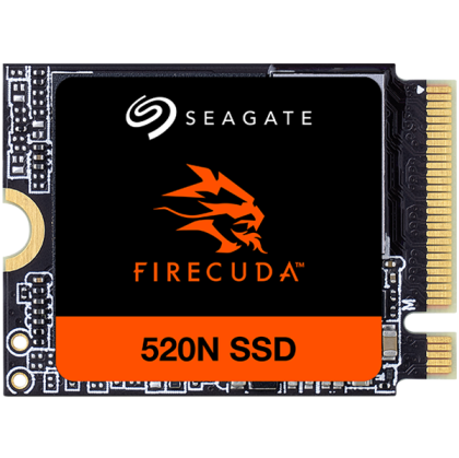 SSD SEAGATE FireCuda 520N 2.048TB M.2 2230-S2 PCIe Gen4 x4 NVMe 1.4, 3D TLC, Read/Write: 5000/3200 MBps, IOPS 480K/750K, Rescue Data Recovery Services 3 ani, TBW: 450