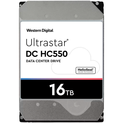 HDD Server WD/HGST Ultrastar 16TB DC HC550, 3.5’’, 512MB, 7200 RPM, SATA, 512E ISE NP3, SKU: 0F38460