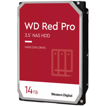 HDD NAS WD Red Pro 14TB CMR, 3.5'', 512MB, 7200 RPM, SATA, TBW: 550