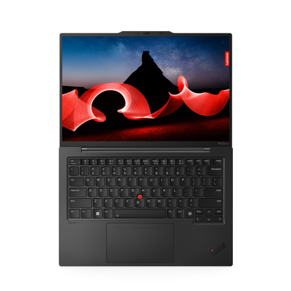 Laptop Lenovo ThinkPad X1 Carbon Gen 12, Procesor Intel Core Ultra 7 155U up to 4.8GHz, 14" 2.8K(2880x1800)OLED 400nit anti-glare, touch, ram 32GB soldered 6400MHz LPDDR5x, 2TB SSD M.2 PCIe NVMe, Intel Graphics, culoare Black, Windows11 Pro 