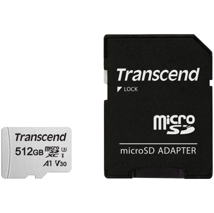Transcend 512GB UHS-I U3, A1 microSD with Adapter, EAN: 760557847335