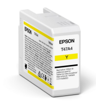 Cartus cerneala original Epson T47A4 Singlepack Yellow UltraChrome Pro, culoare yellow, pentru Plotter Epson SureColor SC-P900, capacitate 50ml