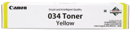 Toner original Canon 034Y, culoare yellow pentru Canon imageRUNNER C1200/1225/1225iF, i-SENSYS MF 810Cdn/820Cdn, capacitate 7.300 pagini