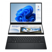 Laptop ASUS Zenbook DUO Max,procesor Intel Core Ultra 9 185H up to 5.1GHz 14" 3K (2880 x 1800) OLED 400nits RAM 32GB LPDDR5X 2TB SSD M.2 PCIe NVMe Intel Arc Graphics culoare Inkwell Gray Windows 11 Pro