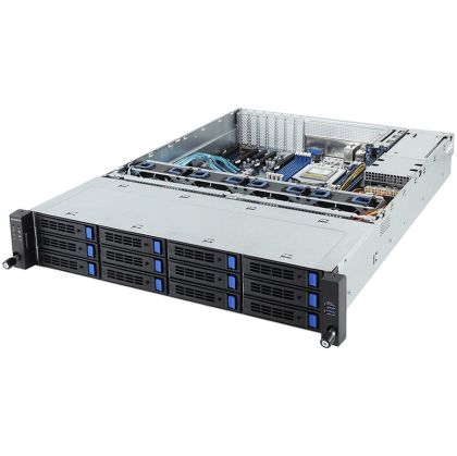 Gigabyte Rack Server R271-Z00 AMD EPYC 7001, 8 x DIMMs, 2 x 1Gb/s LAN ports, 12 x 3.5" and 2 x 2.5" SATAIII, Ultra-Fast M.2 with PCIe Gen3 x4 interface, 5 x low profile PCIe Gen3, 550W 80 PLUS Platinum redundant PSU