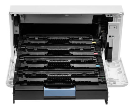 Imprimanta laser color A4, HP LaserJet Pro color M454dw, 27 ppm, duplex, USB, Retea, Wi-Fi, ecran tactil , toner set
