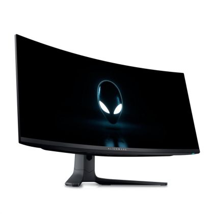 Monitor LED Dell Alienware curbat AW3423DWF, 34" WQHD (3440x1440), QD-OLED, 250nits, 0.1ms, 165Hz, culoare negru