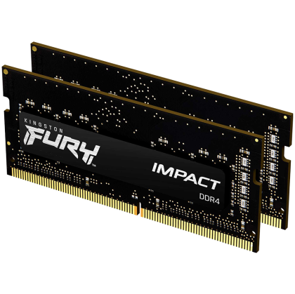 Kingston 16GB 2666MT/s DDR4 CL15 SODIMM (Kit of 2) FURY Impact, EAN: 740617318586