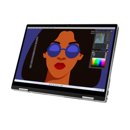 Laptop Dell Inspiron 7430 2in1, Procesor 13th Generatie Intel Core I7 1355U up to 5GHz, 14" FHD+ (1920x1200)WVA touch 250nits, ram 16GB soldered 4800MHz LPDDR5, 512GB SSD M.2 PCIe NVMe, Intel Iris Xe Graphics, culoare Silver, Windows11 Pro  