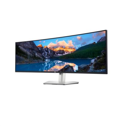 Monitor LED Dell curbat U4924DW, 49" DQHD (5120x1440), IPS, 350nits, 5ms, 60Hz, Curved, culoare Black-Silver