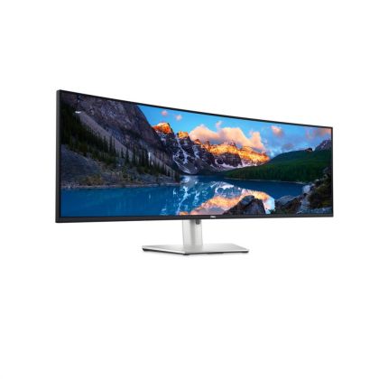 Monitor LED Dell curbat U4924DW, 49" DQHD (5120x1440), IPS, 350nits, 5ms, 60Hz, Curved, culoare Black-Silver