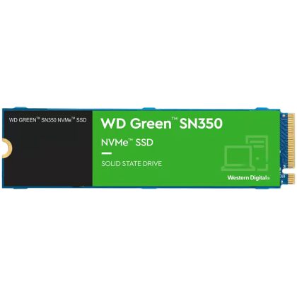 SSD WD Green SN350 250GB M.2 2280 PCIe Gen3 x4 NVMe TLC, Read/Write: 2400/1500 MBps, IOPS 160K/150K, TBW: 40