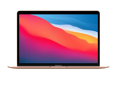 Laptop Apple MacBook Air 13.3 M1, Procesor Apple M1  CPU cu 8 nuclee, GPU cu 7 nuclee, Neural Engine 16 core, 13.3" (2560x1600) IPS 400nits, ram 8GB, 256GB SSD, RO keyboard, culoare Gold, macOS Ventura