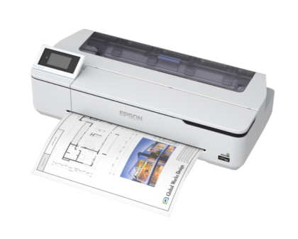 Plotter Epson SureColor SC-T2100 24 inch Wireless Printer (FARA STAND), 2.400 x 1.200 DPI, RAM 1GB, USB 3.0, RETEA, WI-FI, cartuşe de cerneală individuale