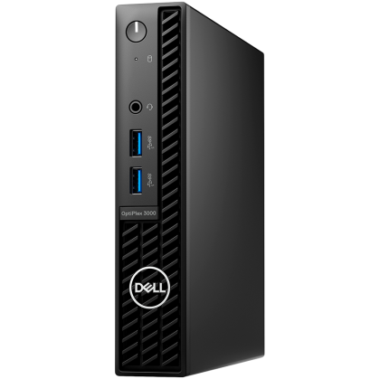 Dell Optiplex 3000 MFF,Intel Core i3-12100T(4 Cores/12MB/8T/2.2GHz to 4.1GHz),8GB(1X8)DDR4,256GB(M.2)NVMe PCIe SSD,noDVD,Intel Integrated Graphics,WiFi-6(2x2)MT7921 & BT,Dell Mouse MS116,Dell Keyboard KB216,Win11Pro,3Yr ProSupport