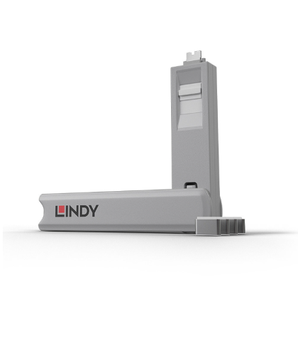 Lindy 4xUSB C Port Blocker (w key), alb