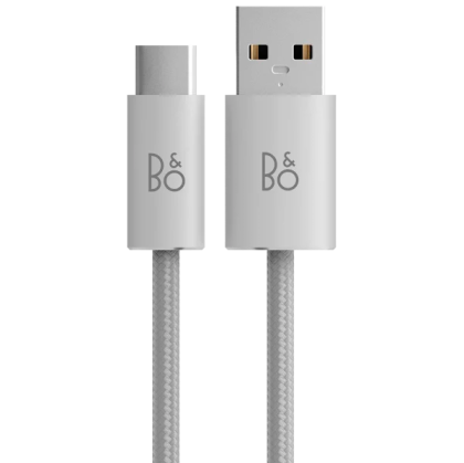 USB-C Cable, 2m, Fabric White (1 pack -  8 pcs)
