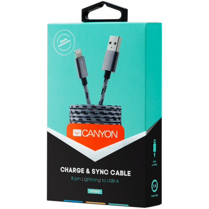 CANYON cable CFI-3 Lightning 5W 1m White