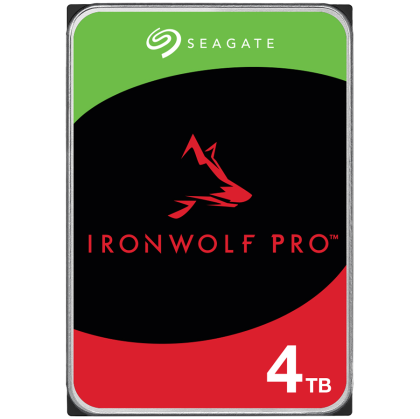 HDD NAS SEAGATE IronWolf Pro 4TB CMR, 3.5'', 256MB, SATA, 7200RPM, RV Sensors, Rescue Data Recovery Services 3 ani, TBW: 300-EOL->ST4000NT001