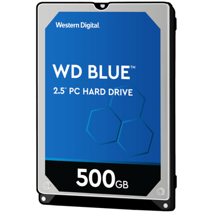 HDD Mobile WD Blue 500GB SMR, 2.5'', 128MB, 5400 RPM, SATA