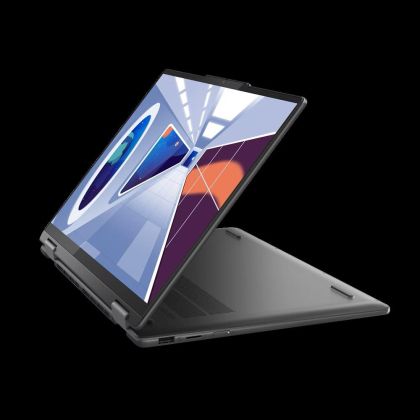 Laptop Lenovo Yoga 7 14ARP8, Procesor AMD Ryzen 7 7735U up to 4.75GHz, 14" 2.8K (2880x1800) OLED 400nits glossy, touch, ram 16GB soldered 6400MHz LPDDR5, 1TB SSD M.2 PCIe NVMe, AMD Radeon™ 680M Graphics, culoare Grey, Windows11 Home
