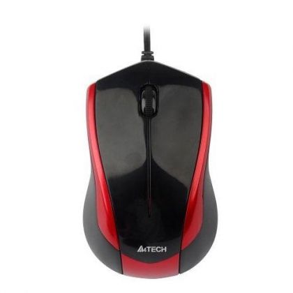 Mouse A4Tech N-400-2 USB Negru/Rosu