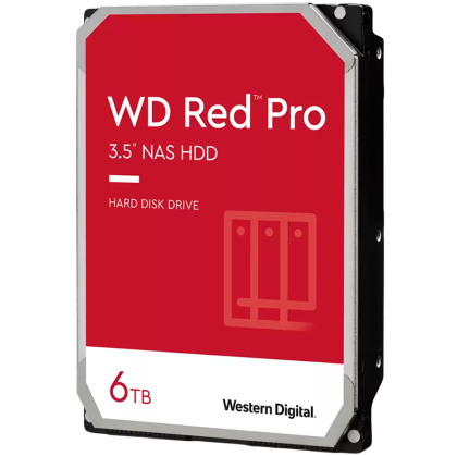 HDD NAS WD Red Pro 6TB CMR, 3.5'', 256MB, 7200 RPM, SATA, TBW: 300