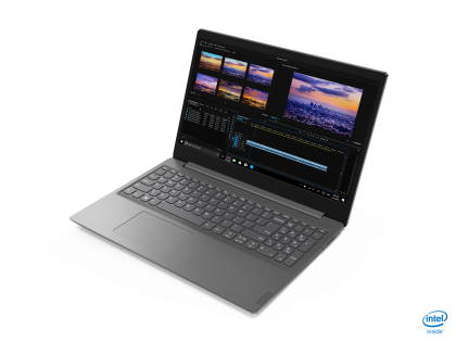 Laptop Lenovo V15-IWL, 15.6 FHD (1920x1080) TN 220nits Anti-glare, Intel Core i7-8565U (4C / 8T, 1.8 / 4.6GHz, 8MB), 12GB(4GB Soldered + 8GB DIMM DDR4-2400), 512GB SSD, NVIDIA GeForce MX110 2GB GDDR5, Culoare: Iron Grey, Garantie: 2 ani, DOS