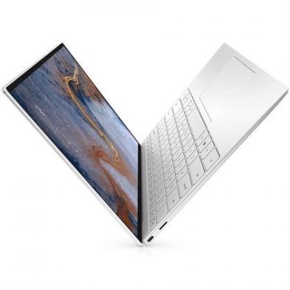 Laptop Dell XPS 9300, Procesor 10th Generation Intel® Core™ i7-1065G7 up to 3.9GHz, 13.4" UHD+ (3840x2400) InfinityEdge touch anti-glare, ram 16GB 3733MHz LPDDR4x, 1TB SSD M.2 PCIe NVMe, Intel Iris Plus Graphics, culoare Silver, Windows10 Pro