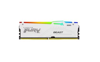 Kingston DRAM 32GB 5600MT/s DDR5 CL40 DIMM FURY Beast White RGB XMP EAN: 740617333893