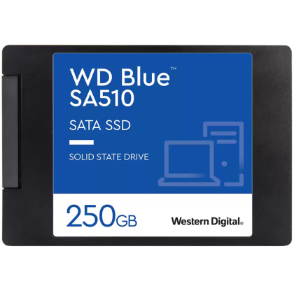 SSD WD Blue SA510 2TB SATA, 2.5'', 7mm, Read/Write: 560/530 MBps, IOPS 95K/84K, TBW: 500