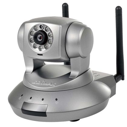 EDIMAX IP-Camera IC-7110W (1.3Mpx Wireless Day & Night PT Network IP-Camera (H.264, MPEG4, M-JPEG) and 2-way audio with microphone, Plug & View, WLAN-N, Mechanical PT), Retail (EN)