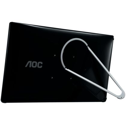 AOC Monitor Portable LED E1659FWU (15.6'', 16:9, 1366x768, TN, 220 cd/m2, 20M:1, 12 ms, 90/60°, USB 3.0, Tilt: -15 to +30°) Black, 3y