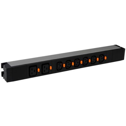 LEGRAND PDU 19"  1U aluminium profile / 6 C13 outlets + 2 C19 outlets with cord locking system, 230 V - 50/60 Hz power supply1U ( IEC 60320 standard )