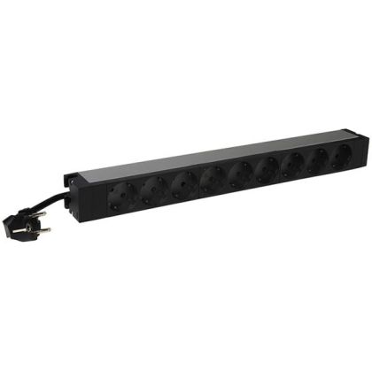 Legrand PDU 19'' 9 outlets German standard, 3m power supply cord with 16A