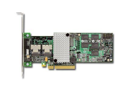 Intel RAID Controller RT3WB080 (8ch Internal LSI SAS2108 ROC, 6Gb/s up to 32 SATA, PCI-E 2.0 X8, 256MB DDR2, optional AXXRSBBU7 or AXXRSBBU8, RAID 0,1,5,6,10,50,60, 2 cables 1xMini-SAS SFF-8087 to 4x SATA, LP bracket included)