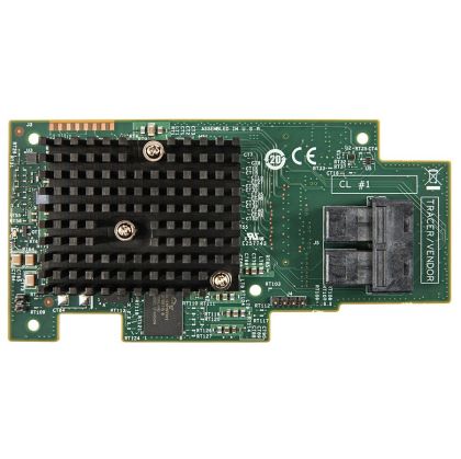 Intel Integrated RAID Module RMS3JC080, Single (12Gb/s LSI3008 (SAS 3.0) 8 internal port SAS/SATA mezzanine card built with PCIe 3.0 dual core I/O Controller (IOC), RAID levels 0/1, and JBOD mode)