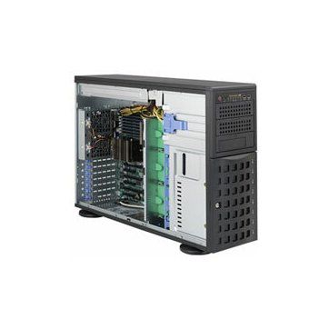 Supermicro server chassis CSE-745TQ-920B, 4U 8x 3.5" SAS/SATA Backplane for Hot-Swappable Drives, 3x 5.25" External HDD Drive Bays & 8x 3.5" Hot-Swappable HDD Drives, 920W PSU