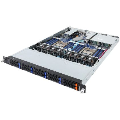 Gigabyte Rack Server R181-N20, 2nd Gen. Intel Xeon Scalable and Intel Xeon Scalable, 24 x DIMMs, Supports Intel Optane DC, Dual 1Gb/s LAN ports (Intel I350-AM2), 2x2.5" U.2, 8xSATA/SAS HDD/SSD, 3xPCIe Gen3, 2xOCP Gen3, Dual 1200W 80 PLUS