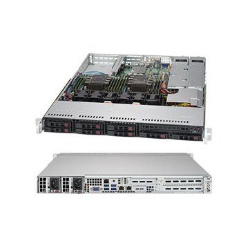 Supermicro SuperServer SYS-1029P-WTR, 1U, 8 Hot-swap 2.5'' drive bays w/ 2 Xeon Scalable Processors support, C621 chipset, 750W PS (redundant, Platinum), 2x 1GbE, IPMI 2.0 + KVM with Dedicated LAN