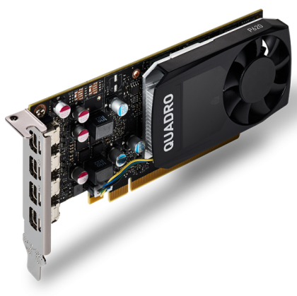PNY NVIDIA Video Card Quadro P620 GDDR5 2GB/128bit, 512 CUDA Cores, PCI-E 3.0 x16, 4xminiDP, Cooler, Single Slot, Low Profile (4xmDP-DP Cables, Full Size and Low Profile Bracket incuded) 3yr. warr. Bulk