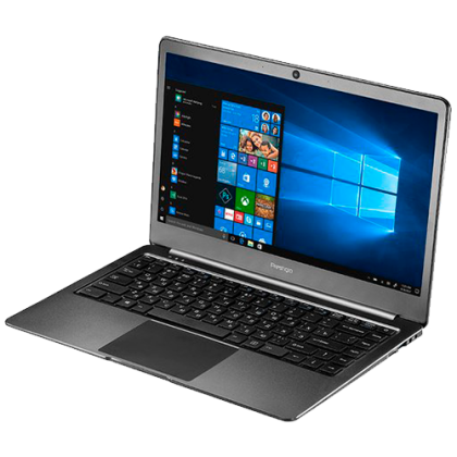 Prestigio SmartBook 141S, 14.1"(1920*1080) IPS (anti-Glare), Windows 10 Home, up to 2.4GHz DC Intel Celeron N3350, 4GB DDR, 32GB Flash, BT 4.0, WiFi, Micro HDMI, SSD slot(M.2), 0.3MP Cam, EN kbd, 5000mAh, 7.4V bat, Dark grey