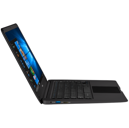 Prestigio SmartBook 141 C2, 14.1" (1920*1080) IPS (anti-Glare), Windows 10 Pro, up to 2.4GHz DC Intel Celeron N3350, 4GB DDR, 32GB Flash, BT 4.0, WiFi, Mini HDMI, HDD 2.5'' slot, RJ45 port, 0.3MP Cam, EN kbd, 5000mAh, 7.4V bat, Slate grey